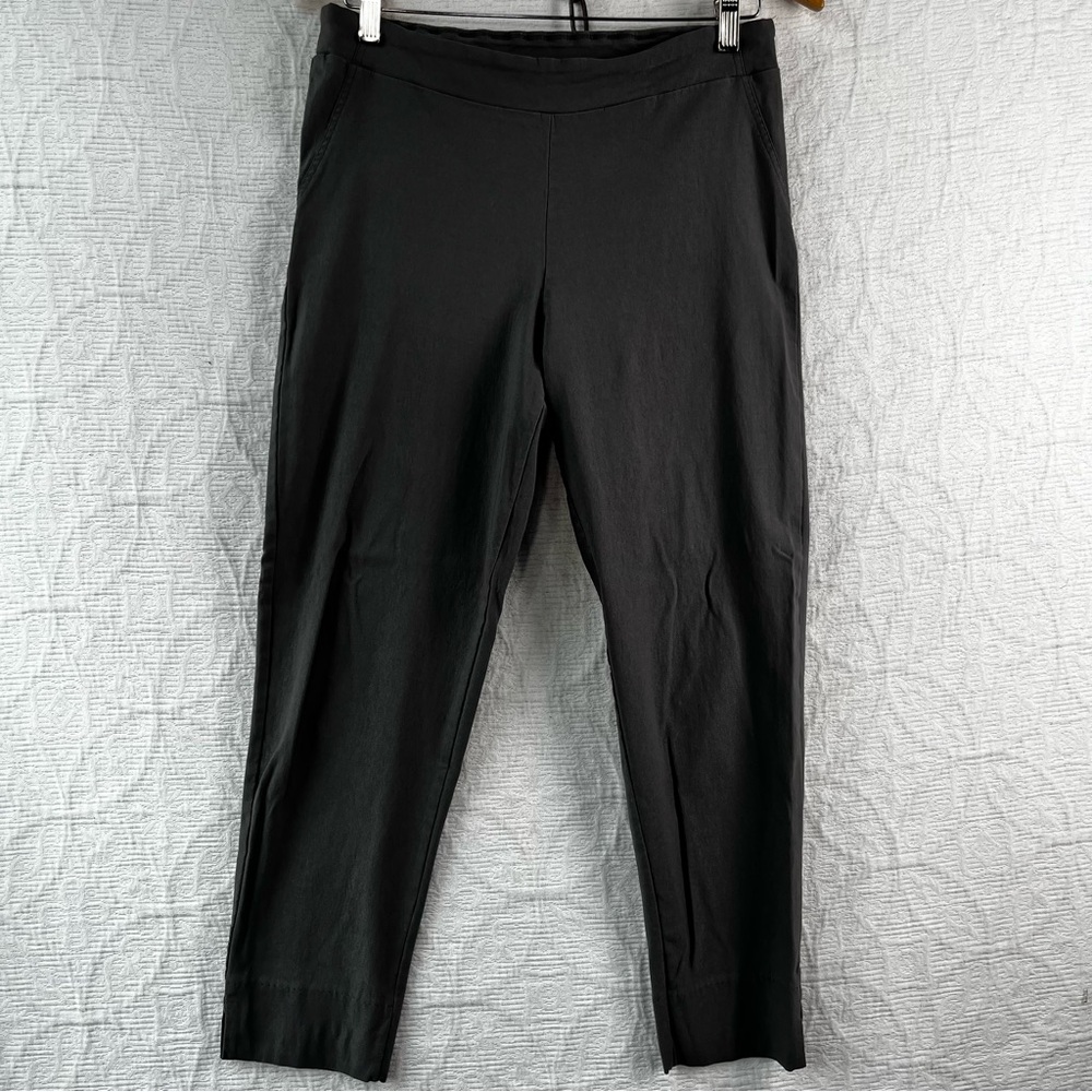 Habitat Clothes to Live In Womens M Rayon Point Pull On Pants Grey Minimalist